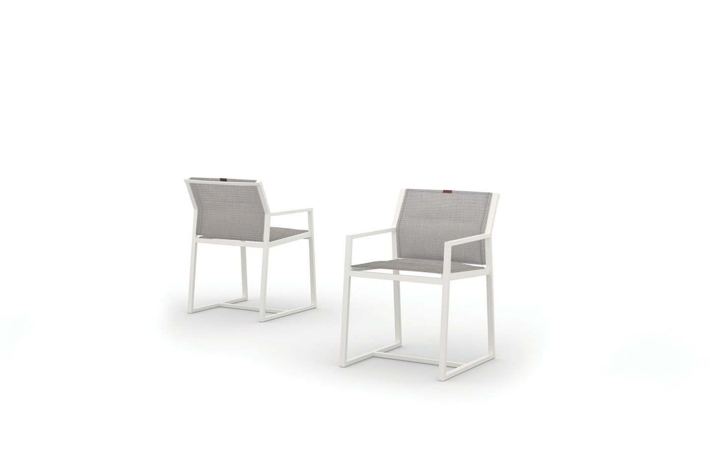 ALLUX Carver Chair (Padded Sling), Frame Cotton, Eden Beige Grey