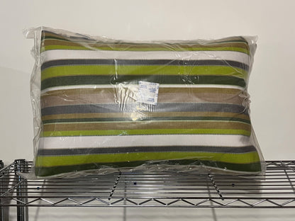 BULLNOSE Style Deco Cushion 24"x16" Cushion Sunbrella Stripes Carousel