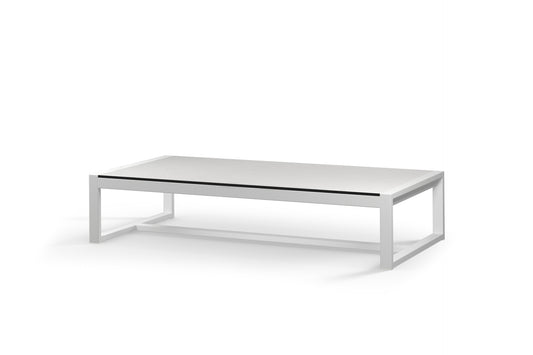 MONO Long Table, Aluminum White, HPL Alpes White