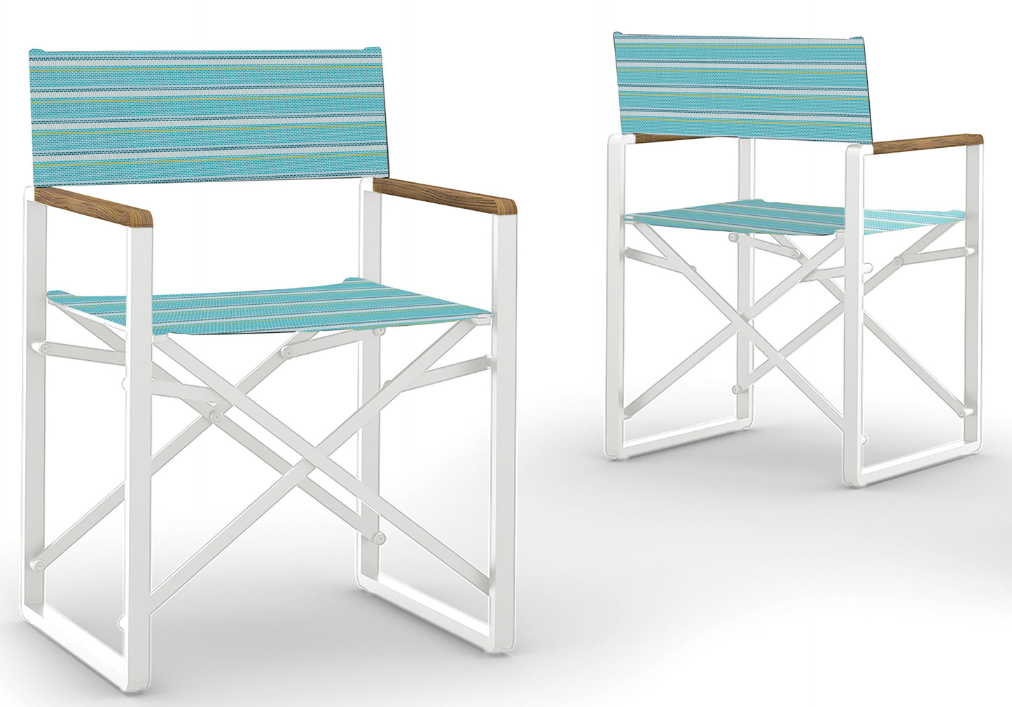 PRADO Dining Chair (Teak Armrest), Frame Cotton, Laguna