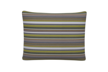 BULLNOSE Style Deco Cushion 24"x16" Cushion Sunbrella Stripes Carousel