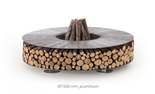 AK47 Zero Ø1500 MM IRON BROWN - WOOD-BURNING OUTDOOR FIRE PIT  - Made in Italy